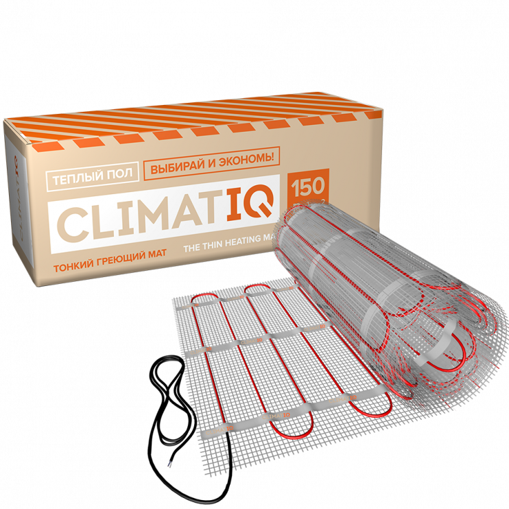 Тонкий самоклеящийся греющий мат CLIMATIQ MAT 7м²